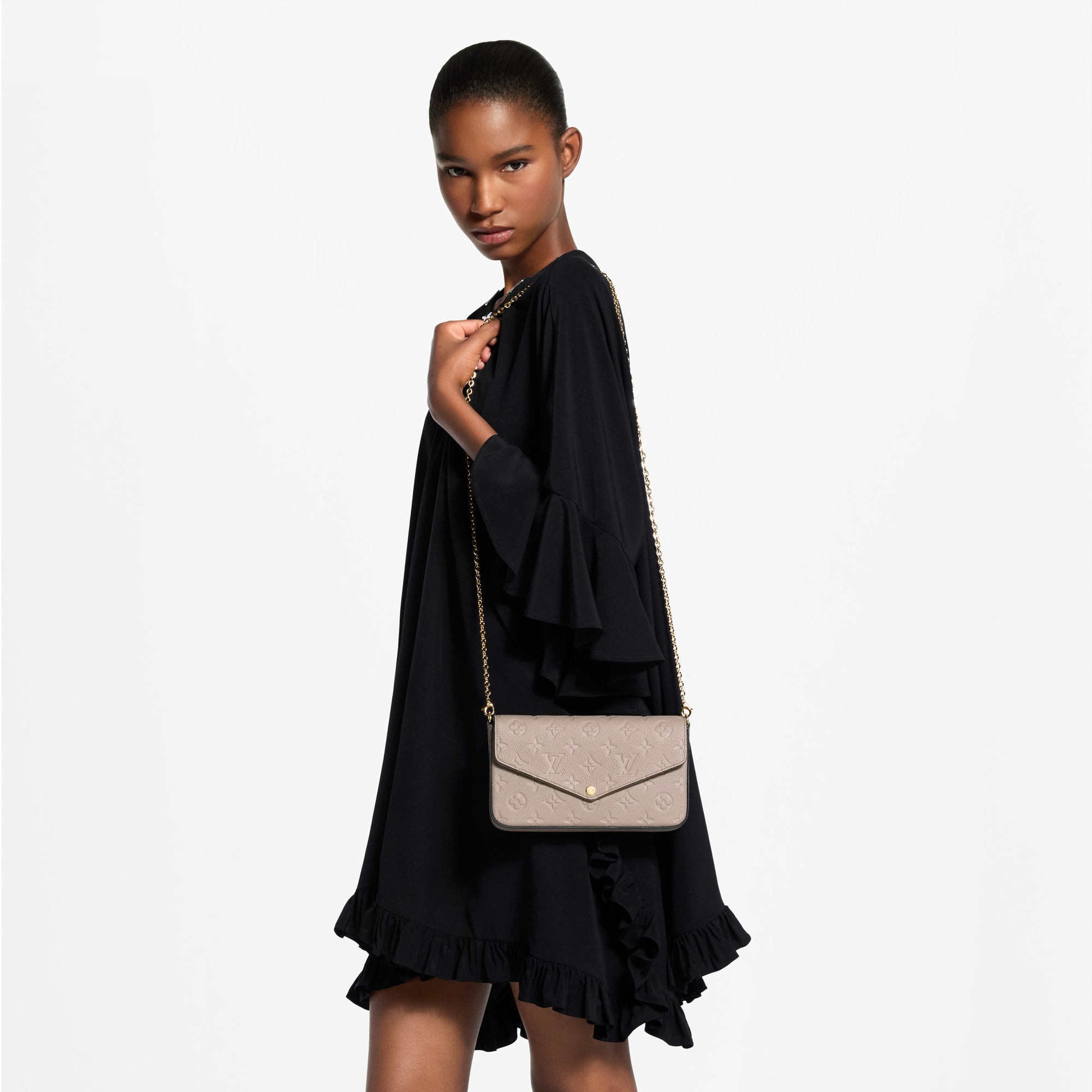 Pochette Félicie Monogram Empreinte Leather - Women - Small